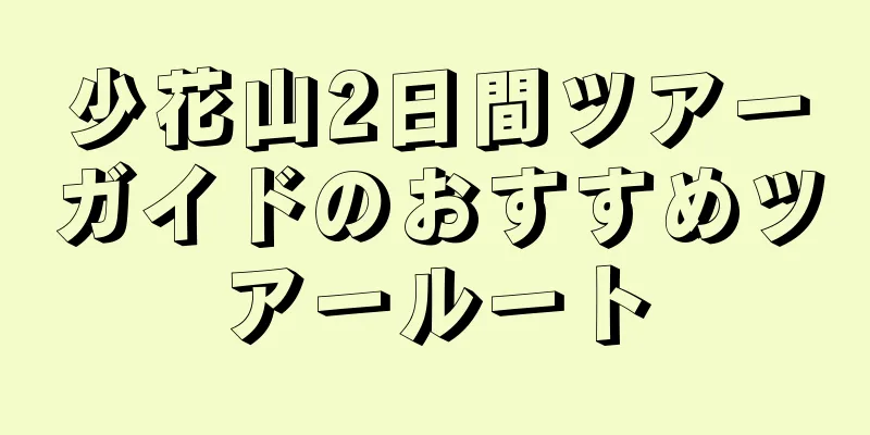 少花山2日間ツアーガイドのおすすめツアールート