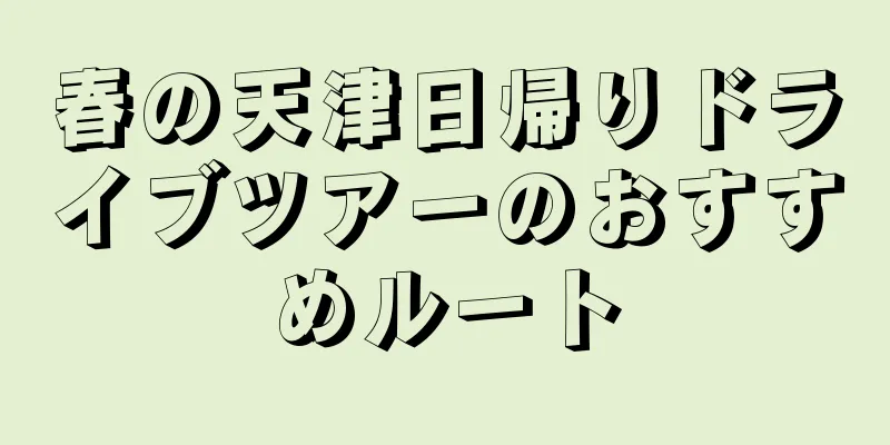 春の天津日帰りドライブツアーのおすすめルート
