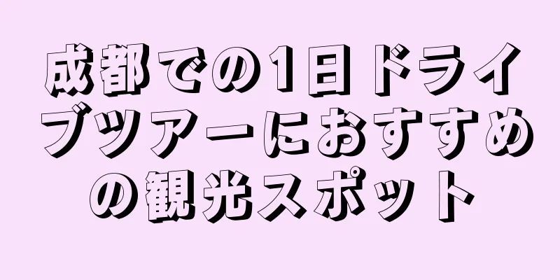 成都での1日ドライブツアーにおすすめの観光スポット