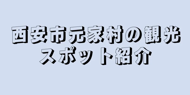 西安市元家村の観光スポット紹介
