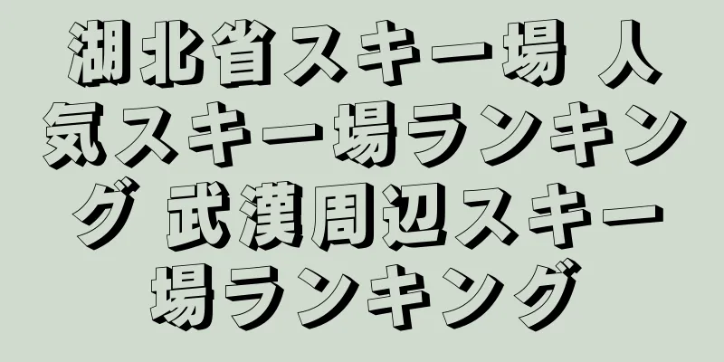 湖北省スキー場 人気スキー場ランキング 武漢周辺スキー場ランキング