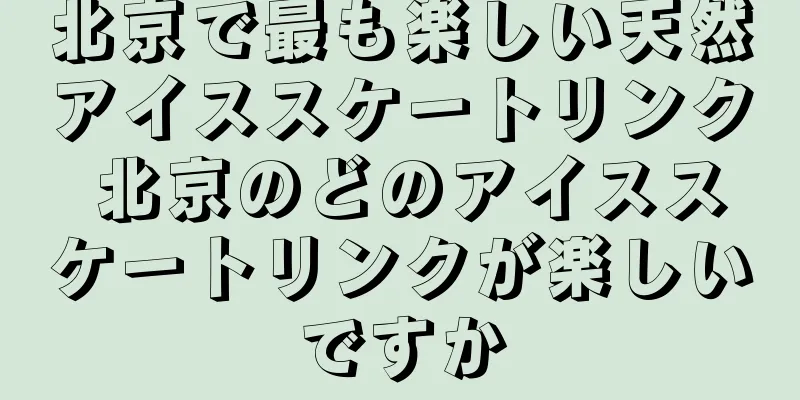 北京で最も楽しい天然アイススケートリンク 北京のどのアイススケートリンクが楽しいですか