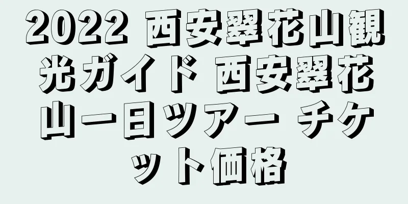2022 西安翠花山観光ガイド 西安翠花山一日ツアー チケット価格
