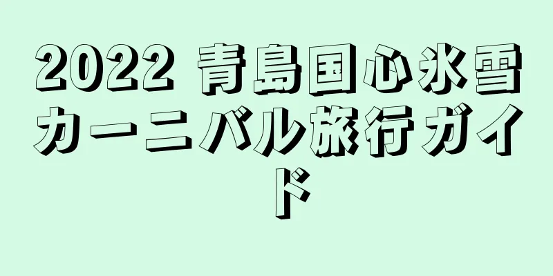 2022 青島国心氷雪カーニバル旅行ガイド