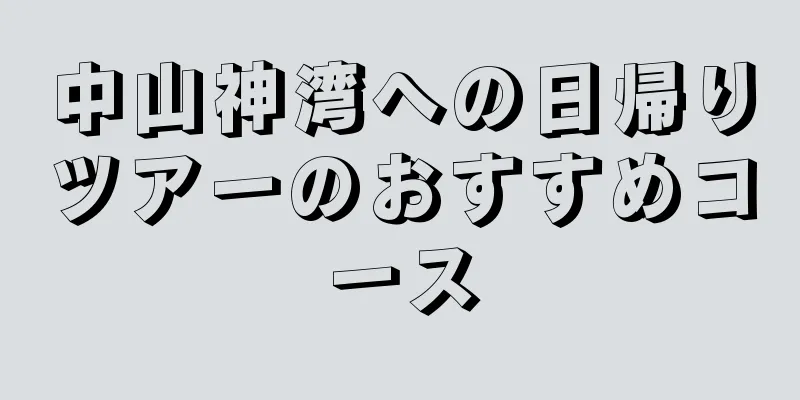 中山神湾への日帰りツアーのおすすめコース