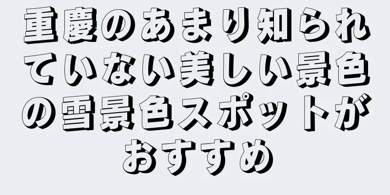 重慶のあまり知られていない美しい景色の雪景色スポットがおすすめ