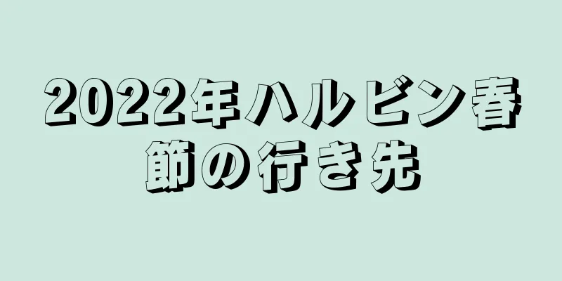 2022年ハルビン春節の行き先