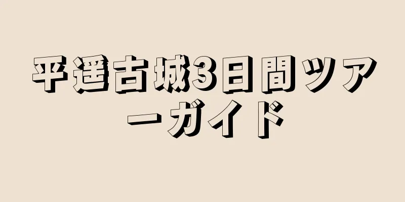 平遥古城3日間ツアーガイド