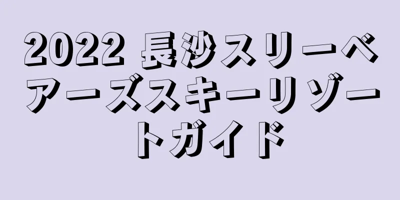 2022 長沙スリーベアーズスキーリゾートガイド