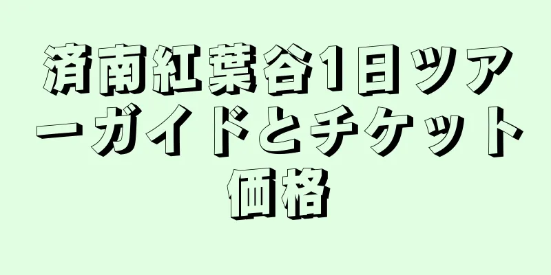 済南紅葉谷1日ツアーガイドとチケット価格