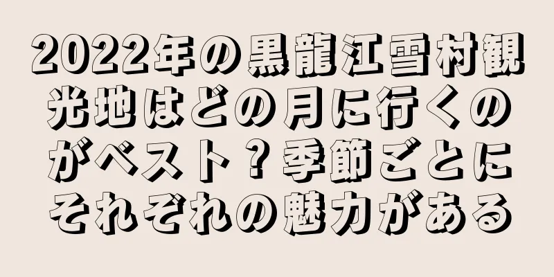 2022年の黒龍江雪村観光地はどの月に行くのがベスト？季節ごとにそれぞれの魅力がある