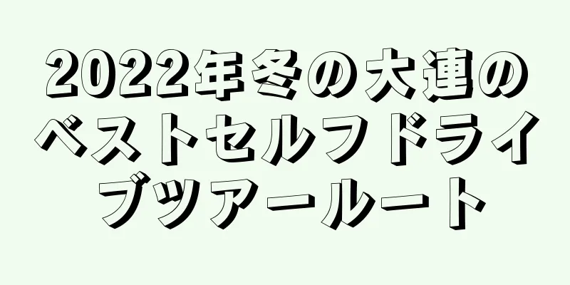 2022年冬の大連のベストセルフドライブツアールート