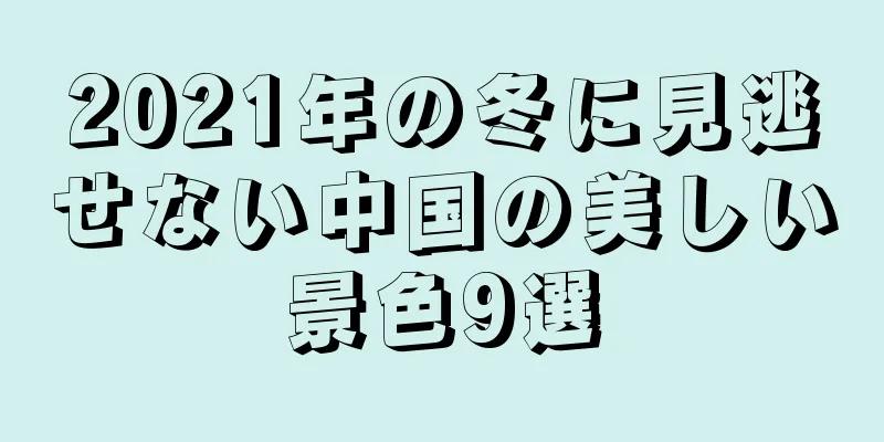 2021年の冬に見逃せない中国の美しい景色9選
