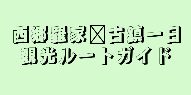 西郷羅家壩古鎮一日観光ルートガイド