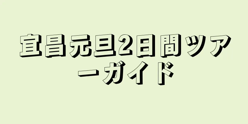 宜昌元旦2日間ツアーガイド
