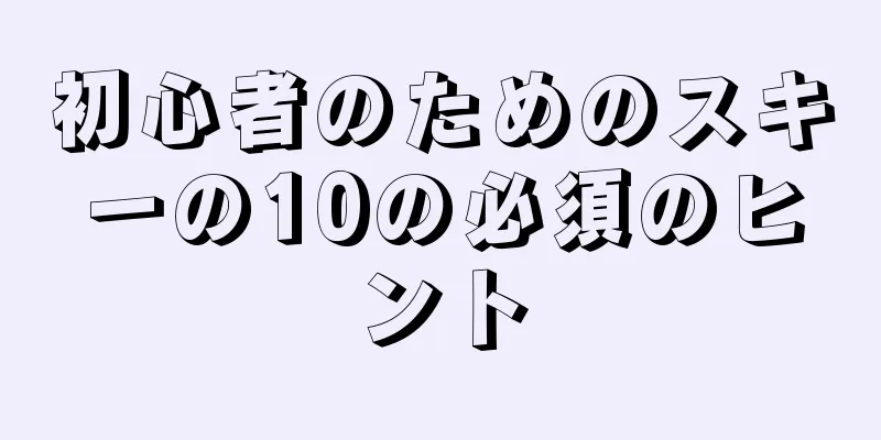 初心者のためのスキーの10の必須のヒント