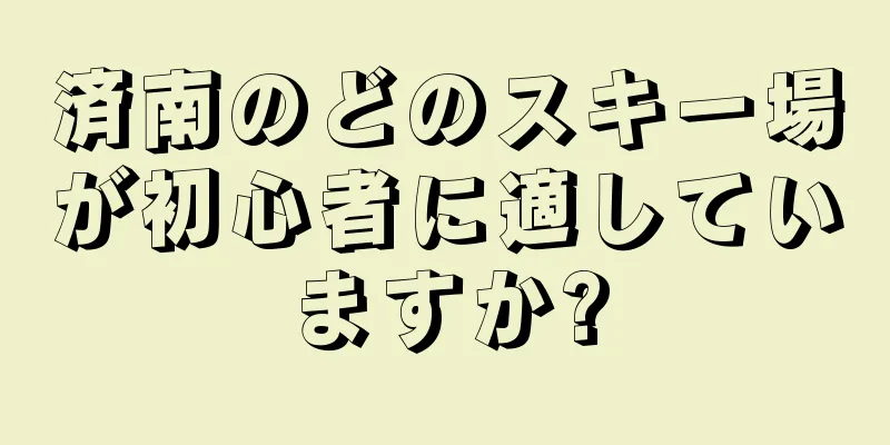 済南のどのスキー場が初心者に適していますか?