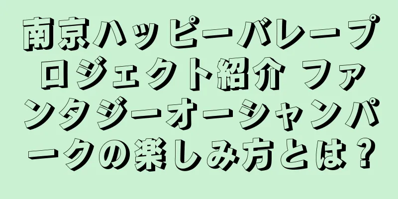 南京ハッピーバレープロジェクト紹介 ファンタジーオーシャンパークの楽しみ方とは？