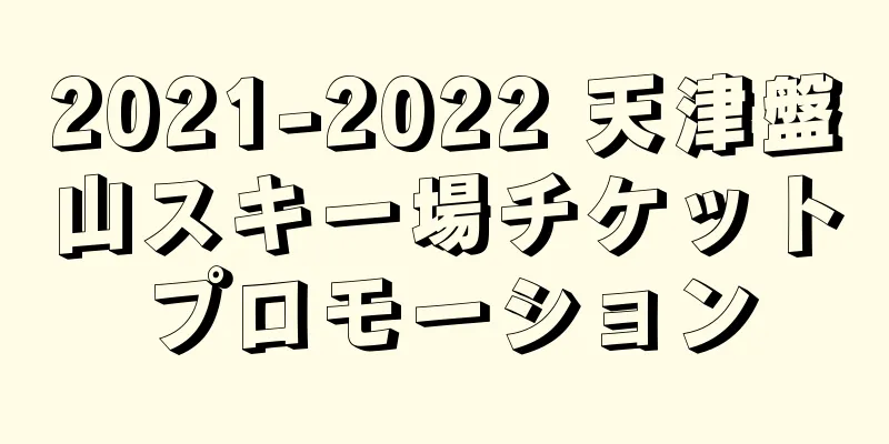 2021-2022 天津盤山スキー場チケットプロモーション