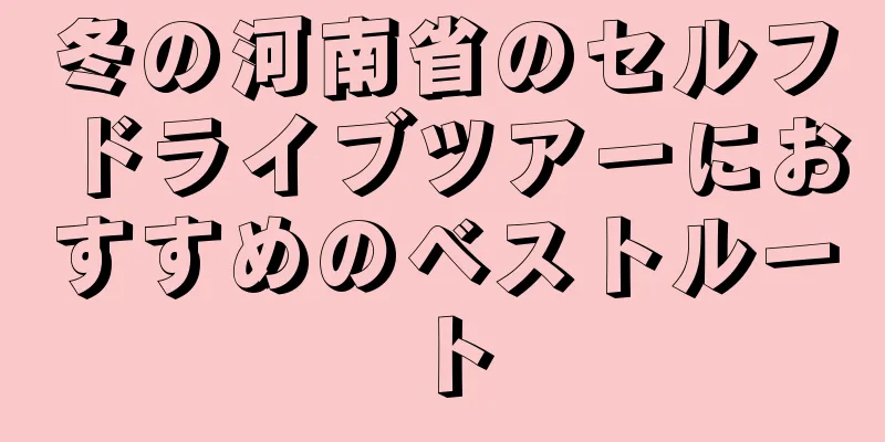 冬の河南省のセルフドライブツアーにおすすめのベストルート