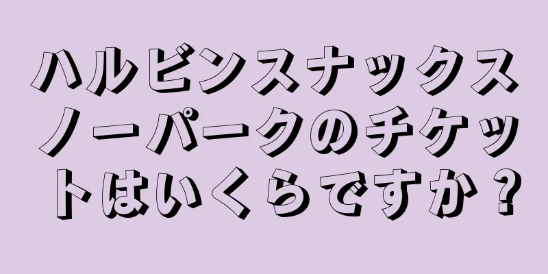 ハルビンスナックスノーパークのチケットはいくらですか？