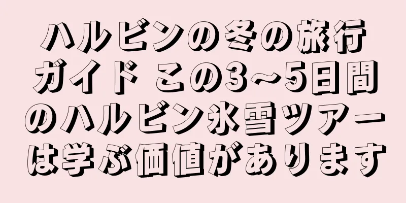 ハルビンの冬の旅行ガイド この3〜5日間のハルビン氷雪ツアーは学ぶ価値があります
