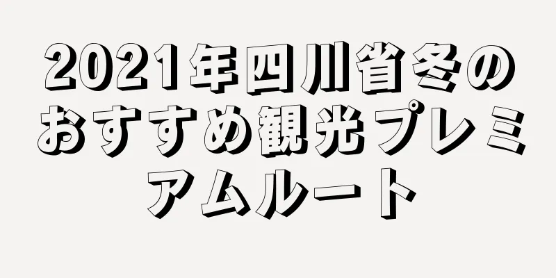 2021年四川省冬のおすすめ観光プレミアムルート