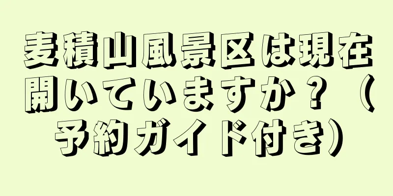 麦積山風景区は現在開いていますか？（予約ガイド付き）