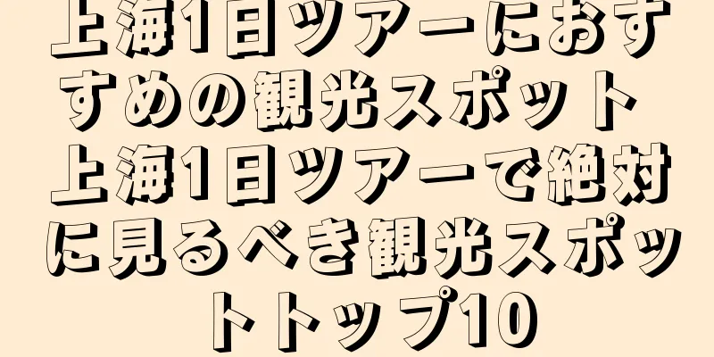 上海1日ツアーにおすすめの観光スポット 上海1日ツアーで絶対に見るべき観光スポットトップ10
