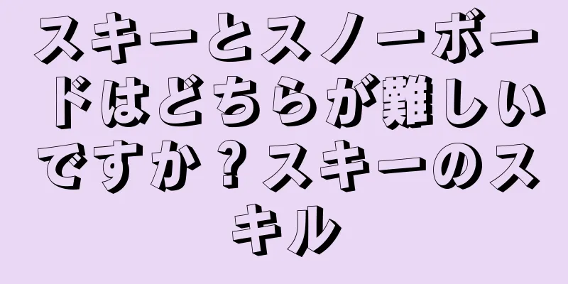 スキーとスノーボードはどちらが難しいですか？スキーのスキル