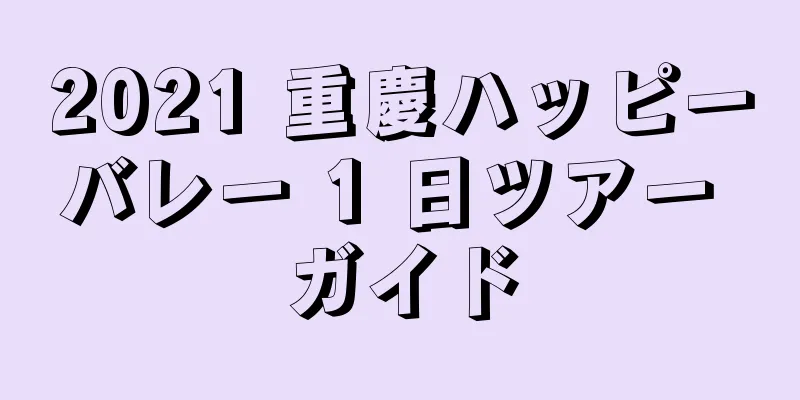 2021 重慶ハッピーバレー 1 日ツアー ガイド