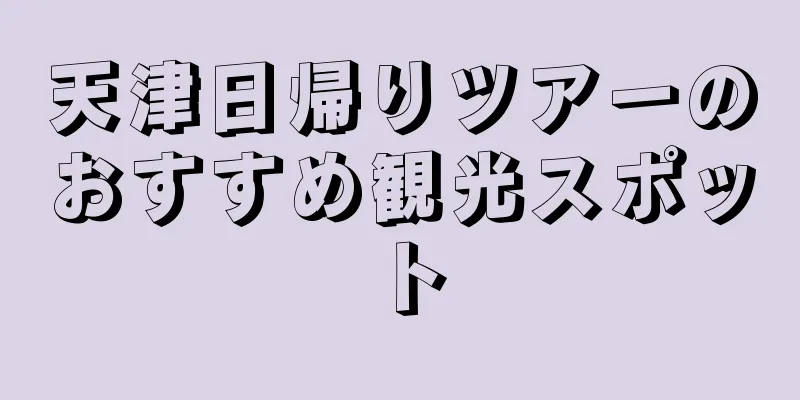 天津日帰りツアーのおすすめ観光スポット