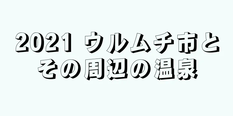 2021 ウルムチ市とその周辺の温泉
