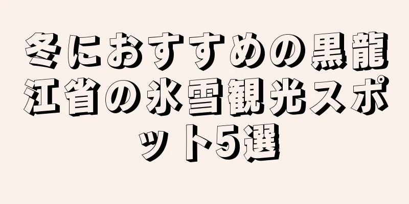 冬におすすめの黒龍江省の氷雪観光スポット5選