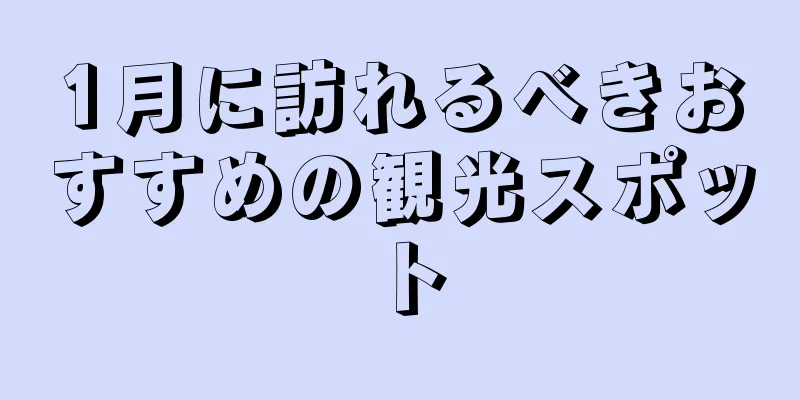1月に訪れるべきおすすめの観光スポット