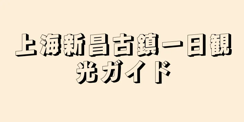 上海新昌古鎮一日観光ガイド