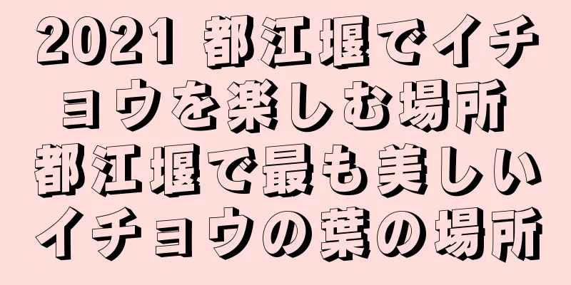 2021 都江堰でイチョウを楽しむ場所 都江堰で最も美しいイチョウの葉の場所
