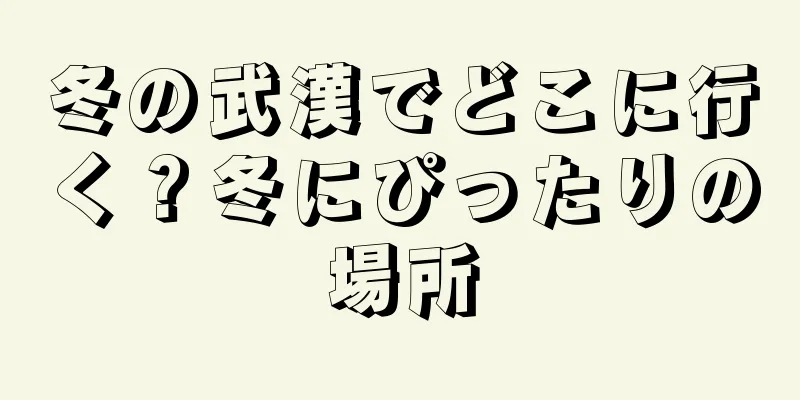 冬の武漢でどこに行く？冬にぴったりの場所