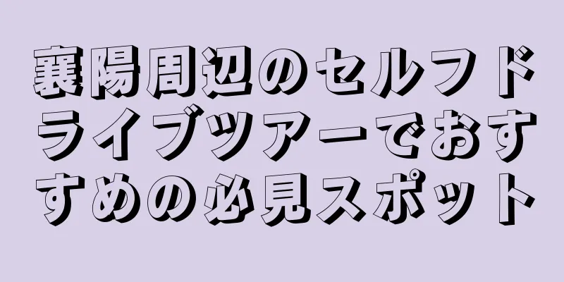 襄陽周辺のセルフドライブツアーでおすすめの必見スポット