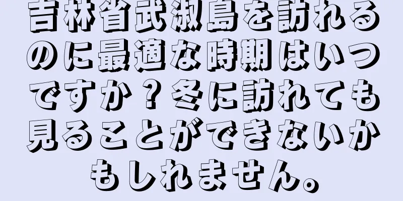 吉林省武淑島を訪れるのに最適な時期はいつですか？冬に訪れても見ることができないかもしれません。