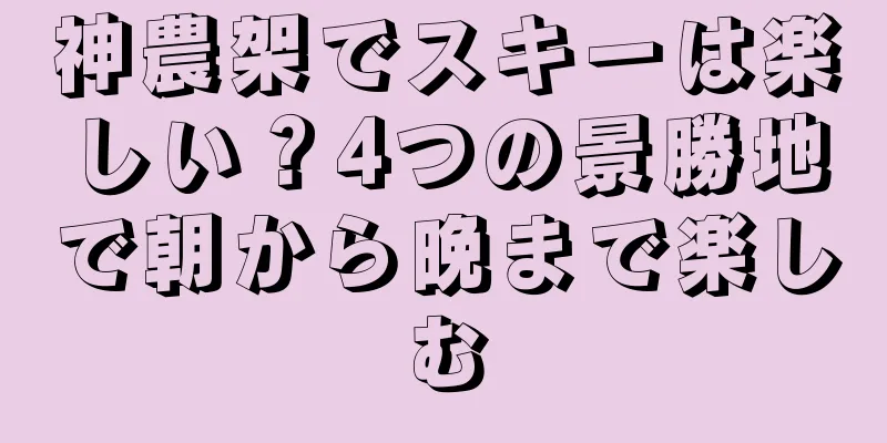 神農架でスキーは楽しい？4つの景勝地で朝から晩まで楽しむ