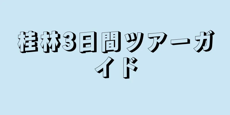 桂林3日間ツアーガイド