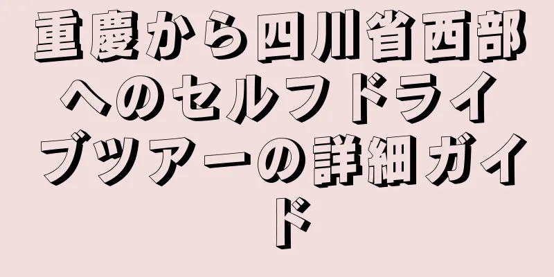 重慶から四川省西部へのセルフドライブツアーの詳細ガイド