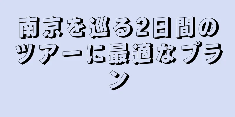 南京を巡る2日間のツアーに最適なプラン