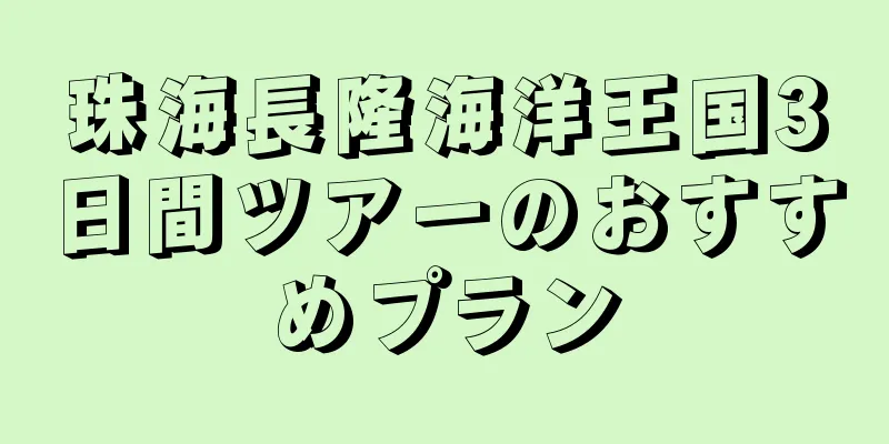 珠海長隆海洋王国3日間ツアーのおすすめプラン