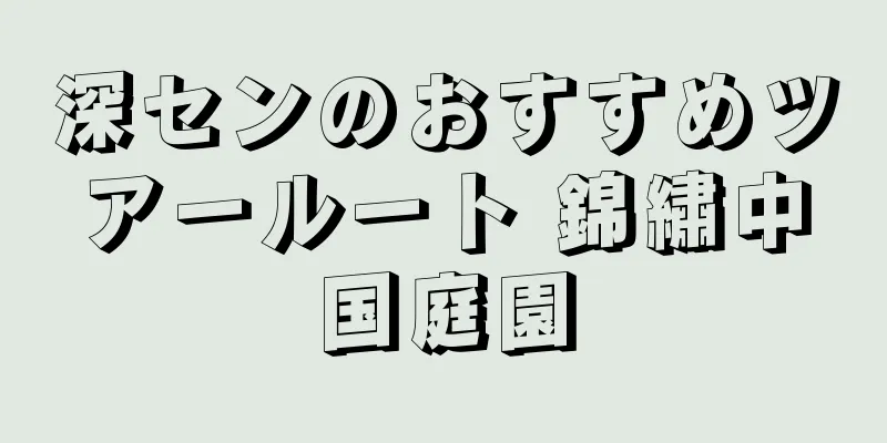 深センのおすすめツアールート 錦繡中国庭園