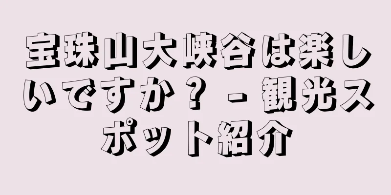 宝珠山大峡谷は楽しいですか？ - 観光スポット紹介