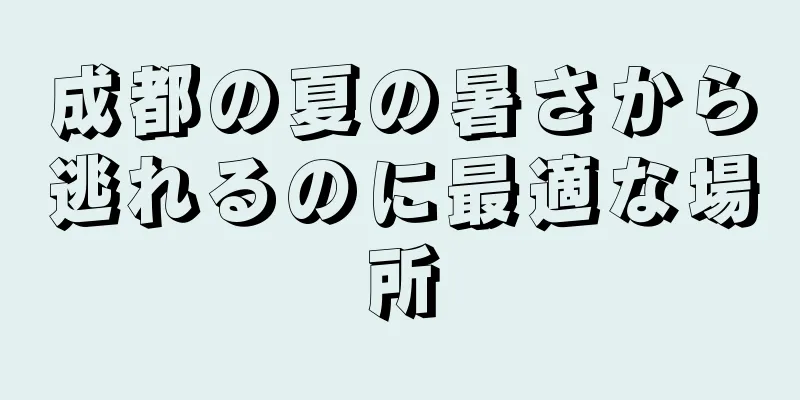 成都の夏の暑さから逃れるのに最適な場所