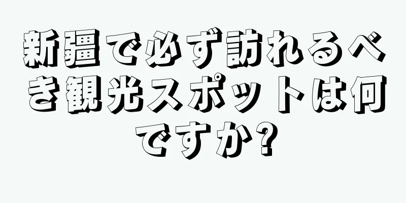 新疆で必ず訪れるべき観光スポットは何ですか?