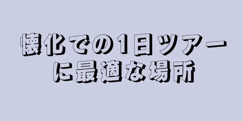 懐化での1日ツアーに最適な場所